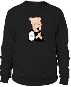 Anime Girl Texting Sweatshirt