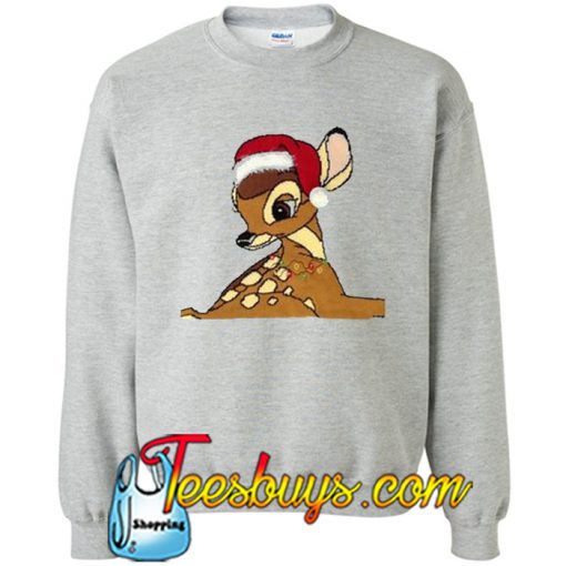 Bambi Christmas Print Sweatshirt