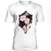 Blood Is The New Black Asymmetric Flower Tshirt