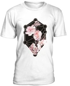 Blood Is The New Black Asymmetric Flower Tshirt