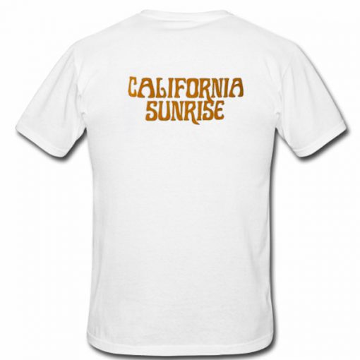 California Sunrise Tshirt Back