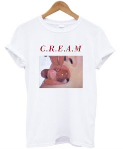 Cream Sexy Lips T shirt