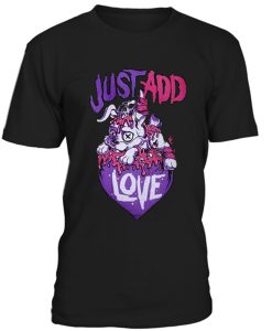 Cup Cake Cult Just Add Love Dog Tshirt