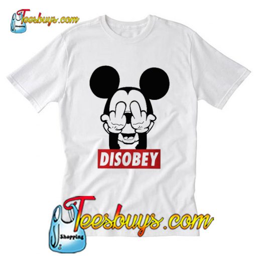 DISOBEY Mickey Rude Fingers T-Shirt