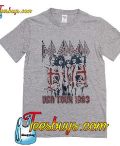 Def Leppard USA Tour 1983  T-Shirt