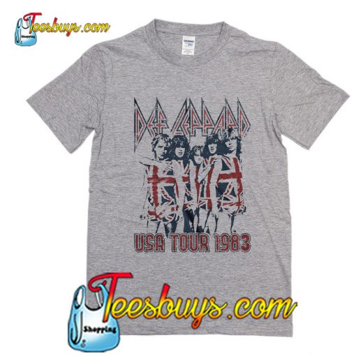 Def Leppard USA Tour 1983  T-Shirt