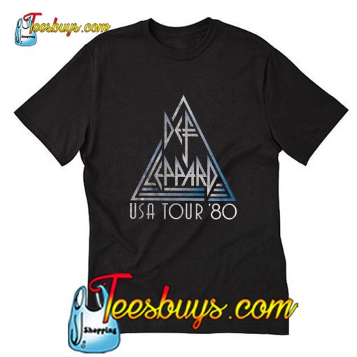 Def Leppard USA Tour '80 T-Shirt