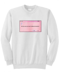 Delete All Emoticons Sweatshirt