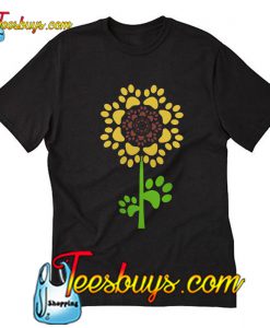 Dog paw and sunflower T-Shirt