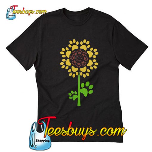 Dog paw and sunflower T-Shirt