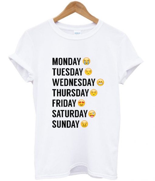 Emoji Days of the Week Tshirt