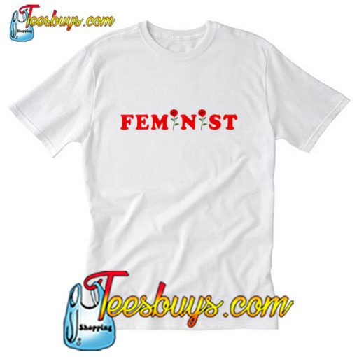 Feminist Rose Girl Power T-Shirt
