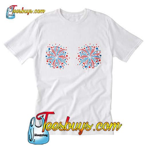 Fireworks Boob T-Shirt