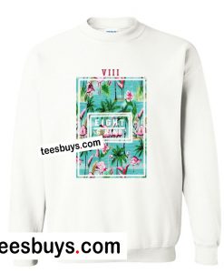 Flamingo Flower Sweatshirt