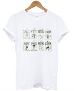 Garden Seeds Screen Kale Beet Tomatos Tshirt