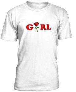 Girl Rose Flower Tshirt