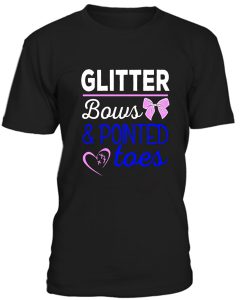 Glitter Bows And Pointed Toes Tshirt