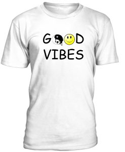 Good Vibes Yinyang Emoticon Tshirt