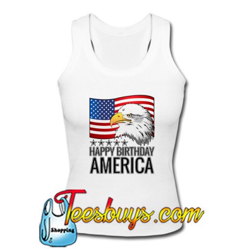 Happy Birthday America USA Flag Eagle T-Shirt