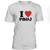 I Love Peanut Butter and Jelly PB&J Tshirt