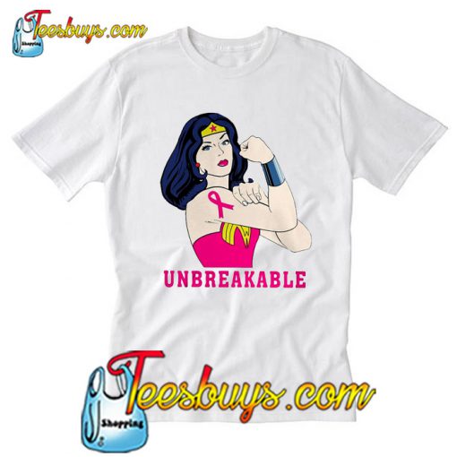 Lady breast cancer unbreakable T-Shirt