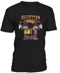 Led Zeppelin Inglewood June 1977 Concert Tshirt