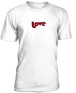 Love Font Print Tshirt