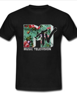 MTV Floral Logo T Shirt