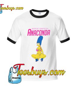 Marge Simpson Anaconda Ringer Shirt