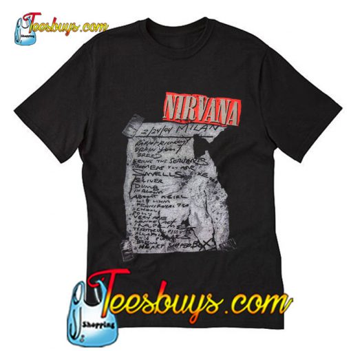 Nirvana Milan 1994 T-Shirt