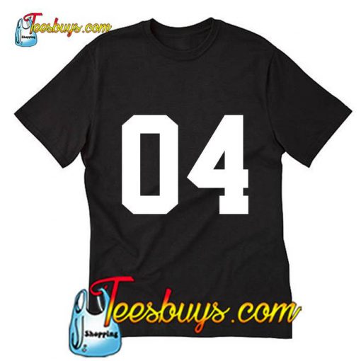 Number 04 T Shirt