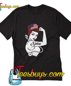 Nurse Vet Strong Woman American T-Shirt