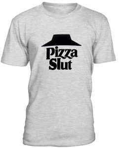 Pizza Slut Black Logo Tshirt