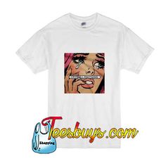 Pop Art Girl Crying Lightning T-Shirt