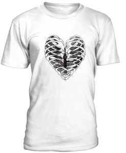 Rib Cage Heart Graphic T-shirt