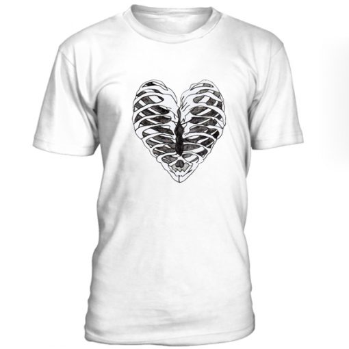 Rib Cage Heart Graphic T-shirt