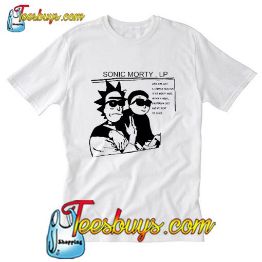 Rick and morty Music anime combination sonic youth T-Shirt