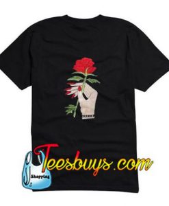 Rose Hand T-Shirt BACK