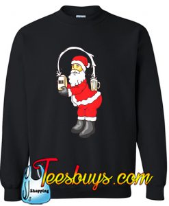 Santa loves milk Sweatshirt