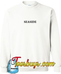 Seaside Font white Sweatshirt