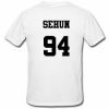 Sehun 94 Tshirt Back