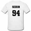 Sehun 94 Tshirt Back (2)