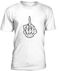 Skeleton Middle Finger Tshirt