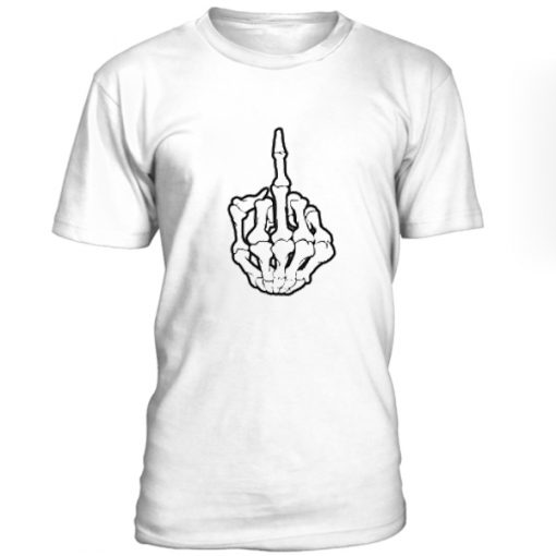 Skeleton Middle Finger Tshirt