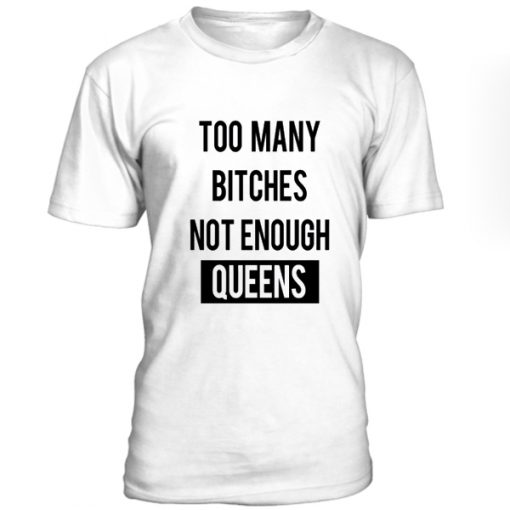 Too Many Bitches Not Enough Queens T-shirt