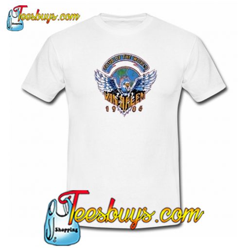 Tour World Van Halen 1984 T Shirt