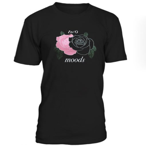 Two Moods Flower Rose Tshirt