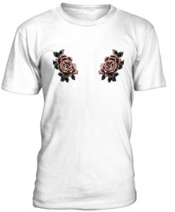 Two Rose Flower Print Tshirt