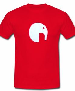 White Funny Elephant Tshirt