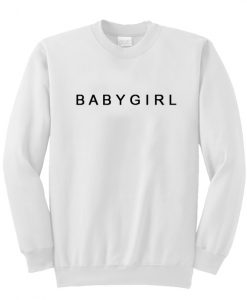 baby girl font sweatshirt